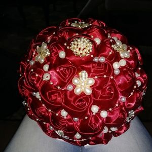 Silk roses handheld bouquet